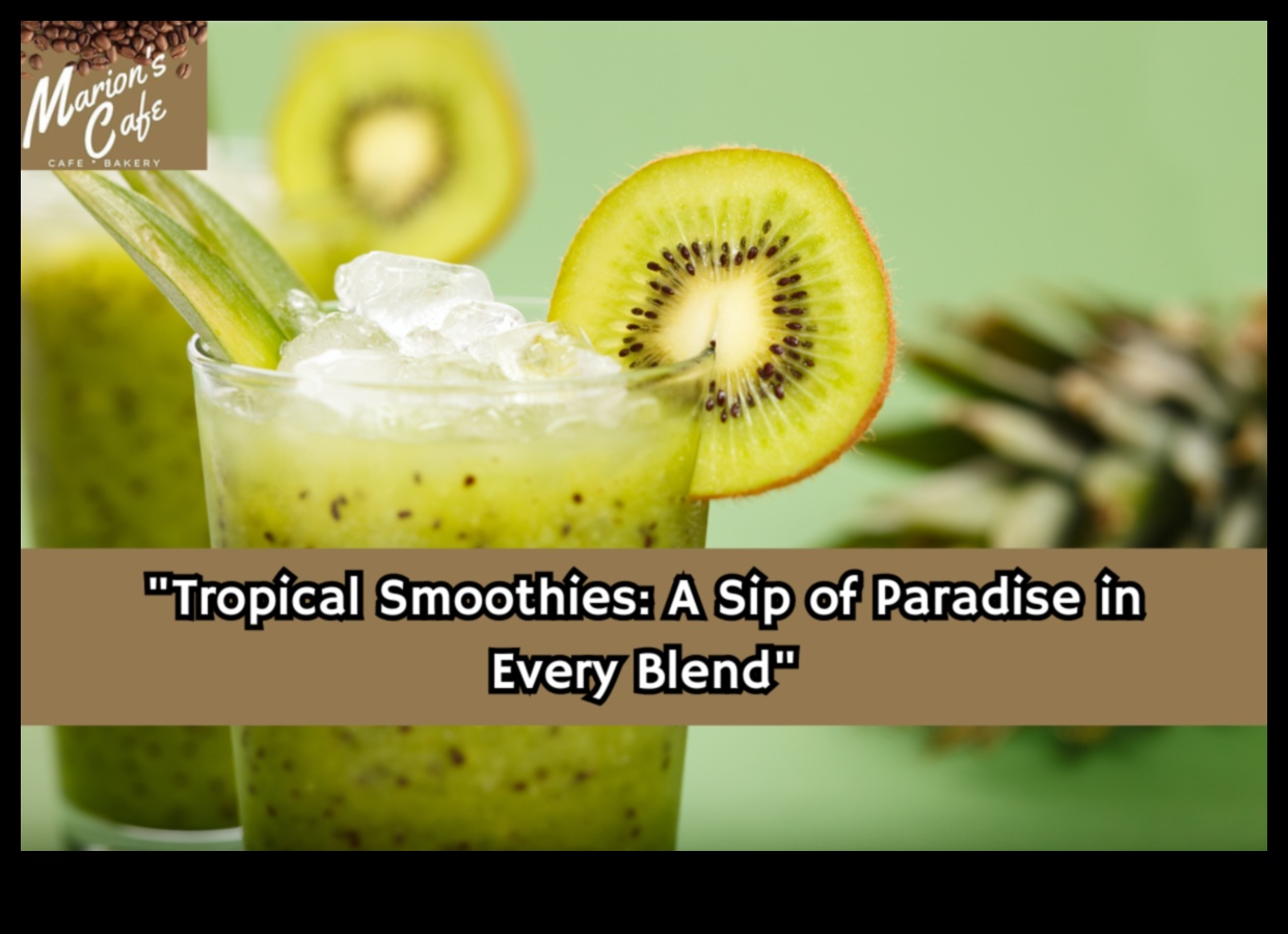 Paradis tropical într-un pahar: explorarea amestecurilor de smoothie cu fructe exotice